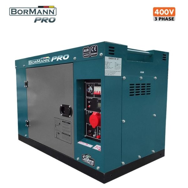 Γεννήτρια Πετρελαίου Υδρόψυκτη 11000W,1089cc,Κλειστού Τύπου,Τριφασική BORMANN Pro BGB9900
